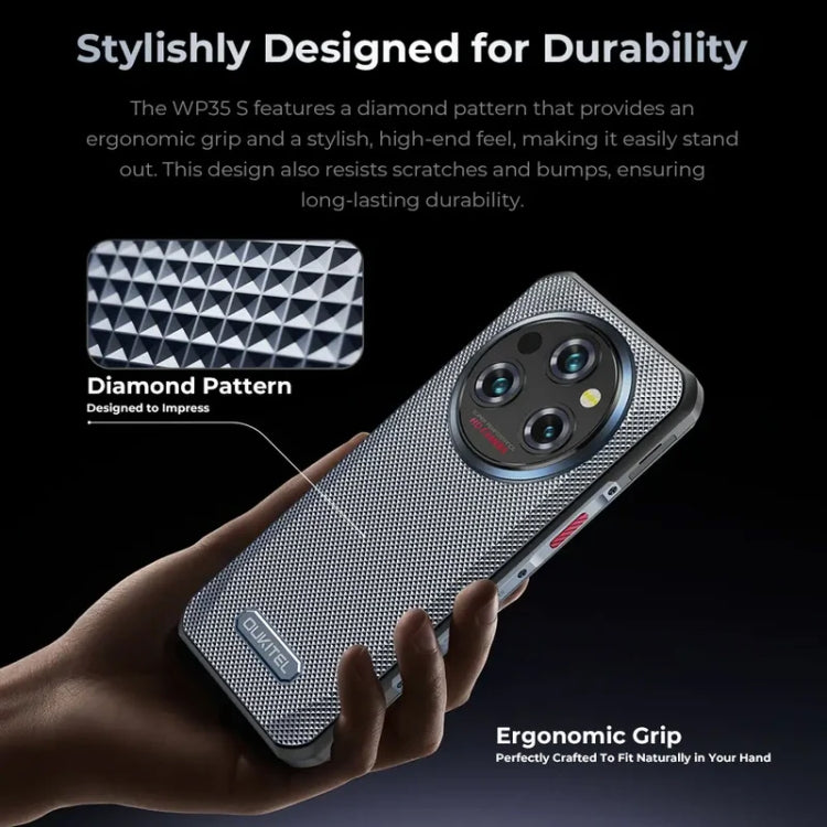 Oukitel WP35 S 4G Rugged Phone, 6GB+256GB, IP68/IP69K, Side Fingerprint, 11000mAh, 6.56 inch Android 14 MediaTek Helio G85 Octa Core, NFC, OTG, Network: 4G, WP35 S 4G Oukitel WP35 S 4G Rugged Phone, 6GB+256GB, IP68/IP69K, Side Fingerprint, 11000mAh, 6.56 inch Android 14 MediaTek Helio G85 Octa Core, NFC, OTG, Network: 4G, WP35 S 4G
